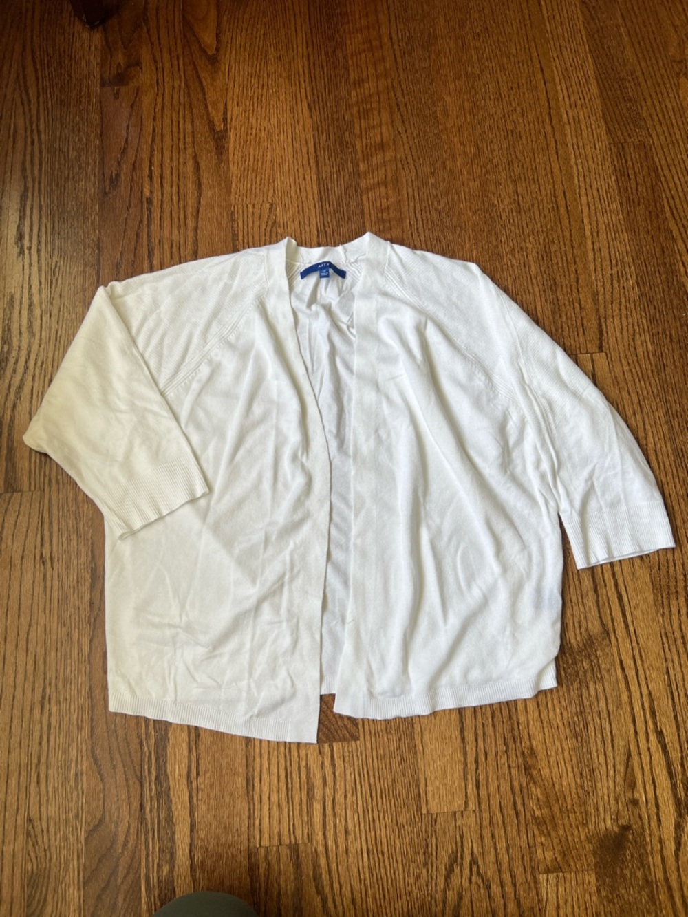 Apt. 9 White Open-Front Women's Cardigan